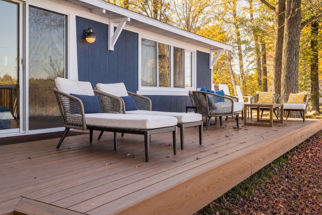 Composite deck installation